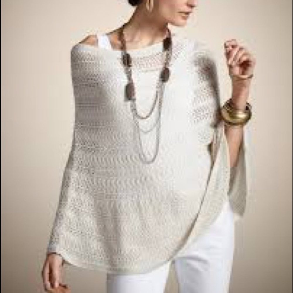 Chico’s Pointelle Poncho